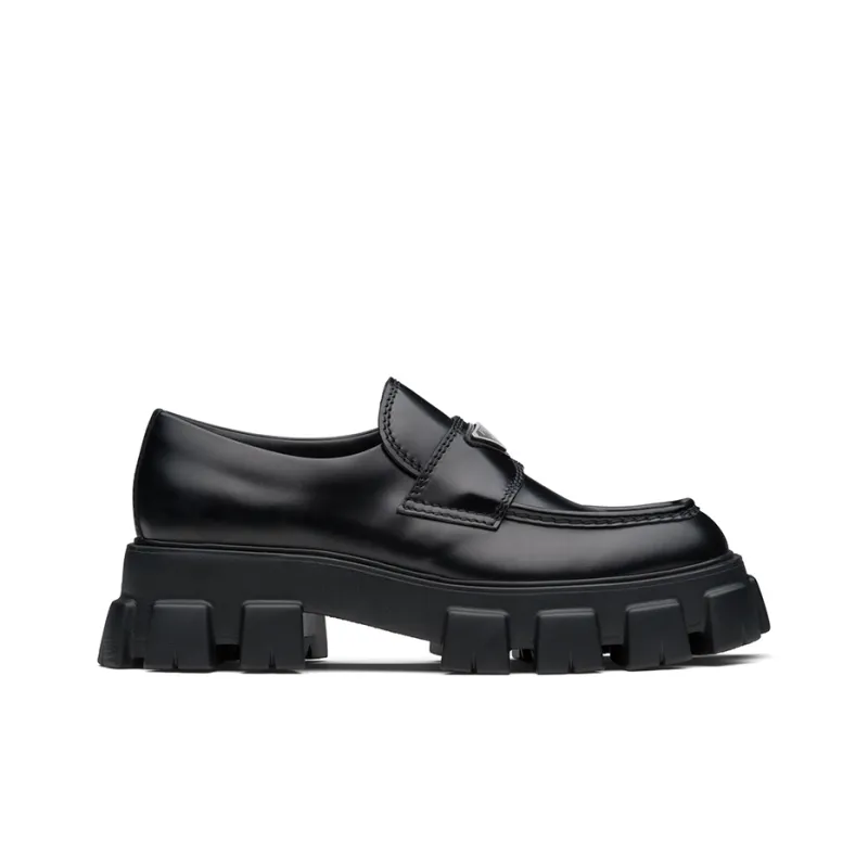 PRADA Monolith Loafer Black Men's-1