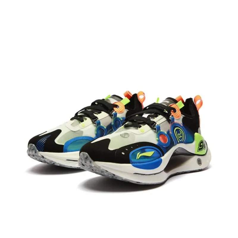 LiNing Jueying CRC Casual Shoes Men Low Top Ivory/Crystal Blue/Black-1