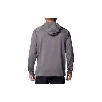 Columbia Black Mesa Waffle Knit Hoodie Sweatshirt Men's Gray