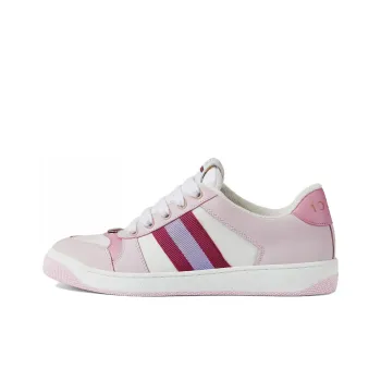 GUCCI Screener Low Top Skateboard Shoes Women's Light Pink