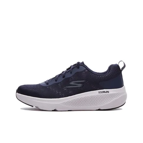 Skechers GO RUN Elevate Cushioning Breathable Low-Top Running Shoes Men's Marine Blue