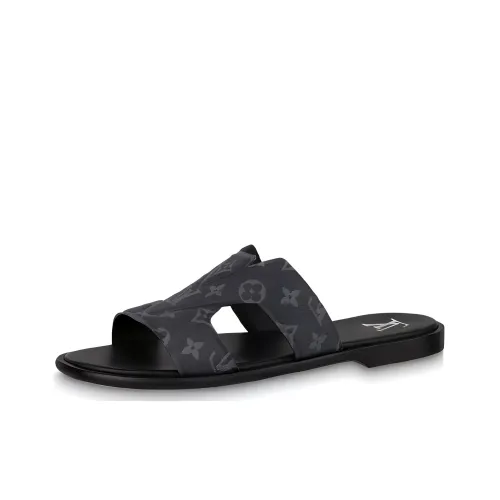LOUIS VUITTON Oasis Slip Resistant Slide Slippers Men's Black