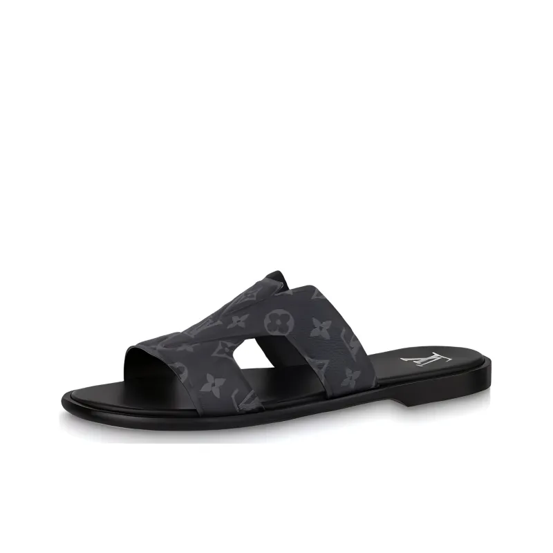 LOUIS VUITTON Oasis Slip Resistant Slide Slippers Men's Black-0