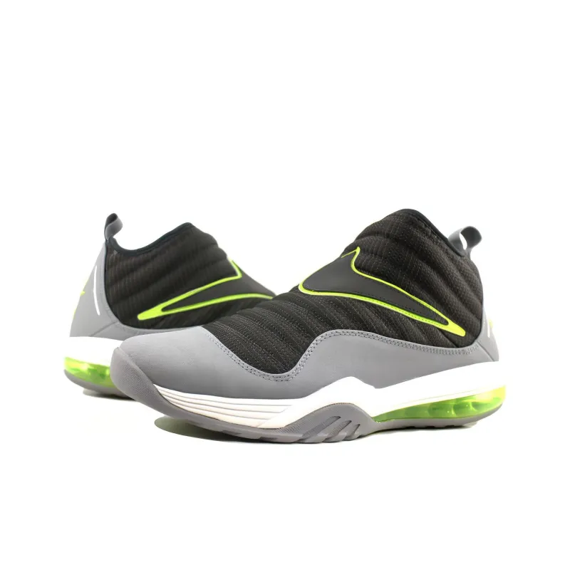 Nike Air Max Evolve Rodman Cushioning Wear Resistant Mid Top Basketball Shoes Men's Black Gray Green-2