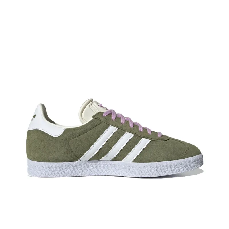 Adidas Gazelle Shoes 'Focus Olive White' Women's-1