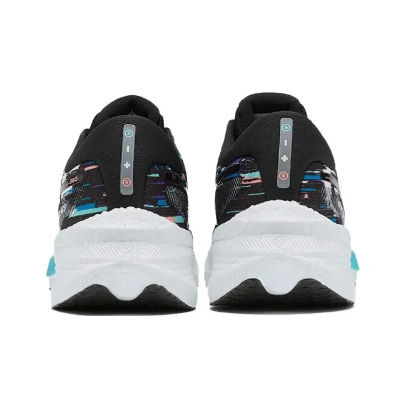 XTEP Cushioning, Abrasion Resistant, Breathable, Lightweight Low Top Running Shoes Men's Black Blue-3