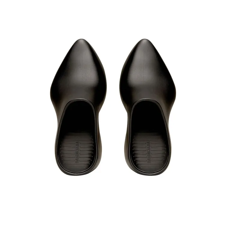 Balenciaga Technoclog Müller Pointed Toe Shoes Women's Black-3