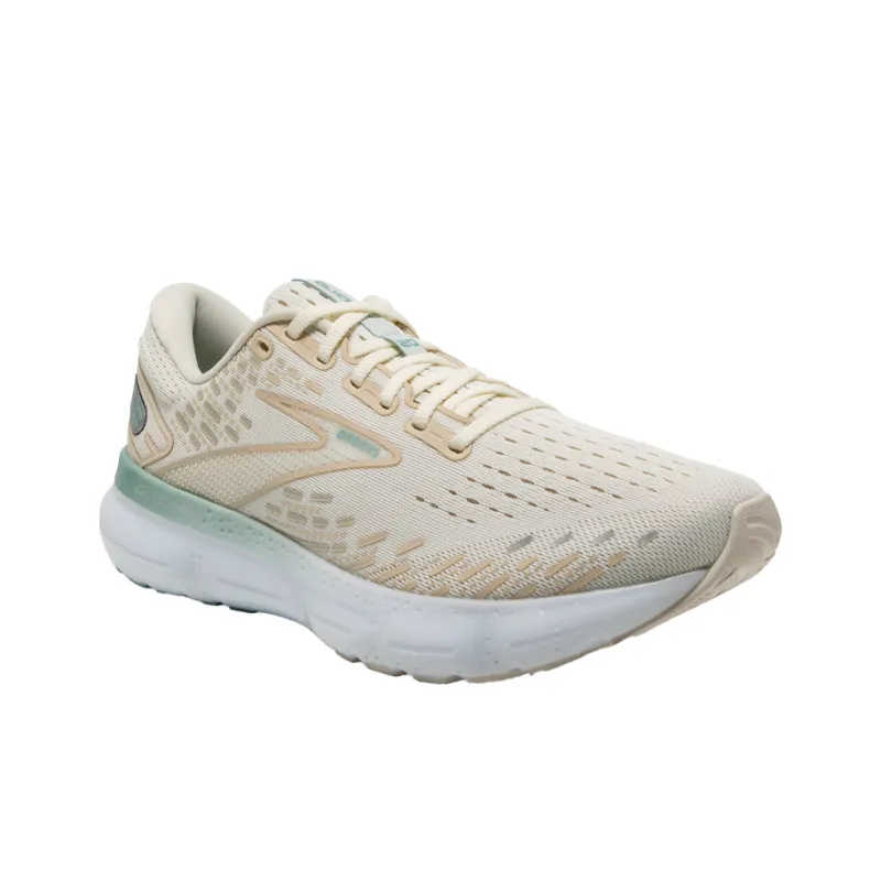 Brooks Glycerin 20 Running Shoes Men Low Top Beige/Green-2