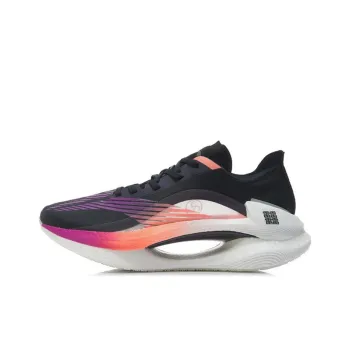 LiNing Jueying 䨻 Cushioning Anti Slip And Wear Resistant Lightweight Rebound Low Top Running Shoes Black Purple