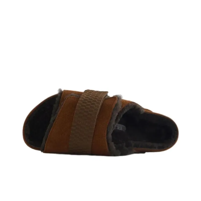 Birkenstock Kith X Kyoto Vl Shearling 'Mink'-2