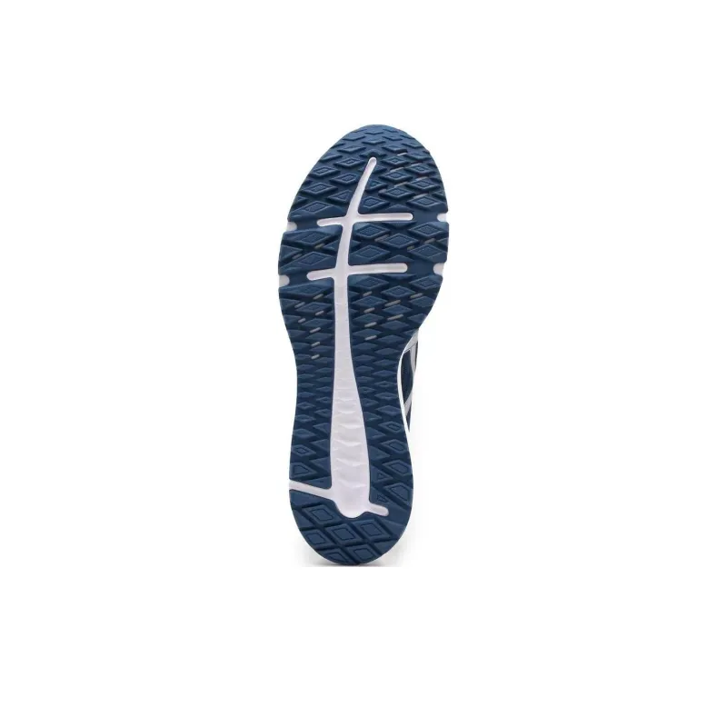 Asics Patriot 12 Durable Breathable Low-Top Running Shoes Blue White-3