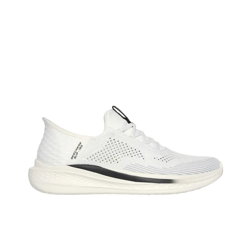Skechers Slip Ins Casual Shoes Men Low Top White Black-1