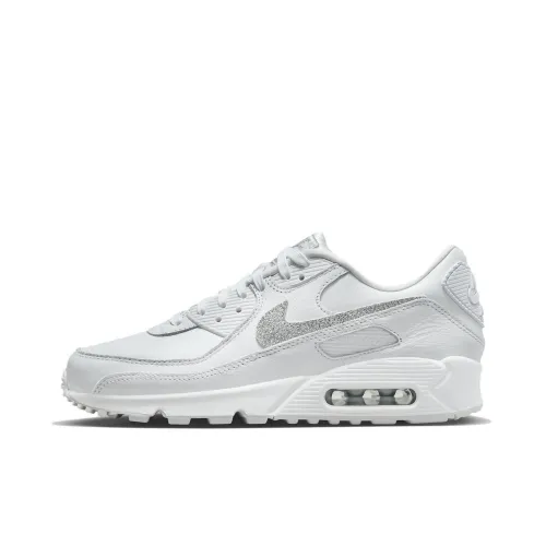 Nike Air Max 90 SE Silver Glitter Women's