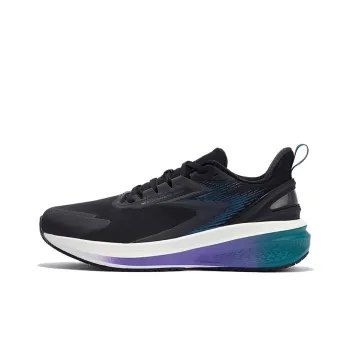361° Rainy Day 7.0 Wear Resistant Low Top Running Shoes Men's Black Cyan