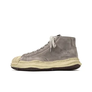 BED J.w. FORD x MIHARA YASUHIRO Blakey High Top Stylish Skateboarding Shoes Unisex Gray Vintage Version