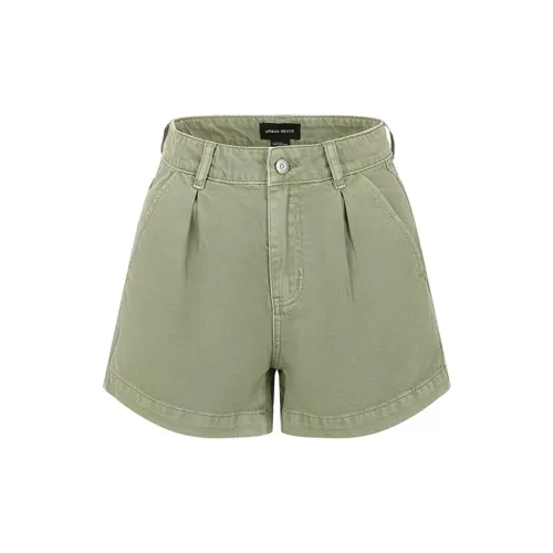 URBAN REVIVO Denim Shorts Women's Green