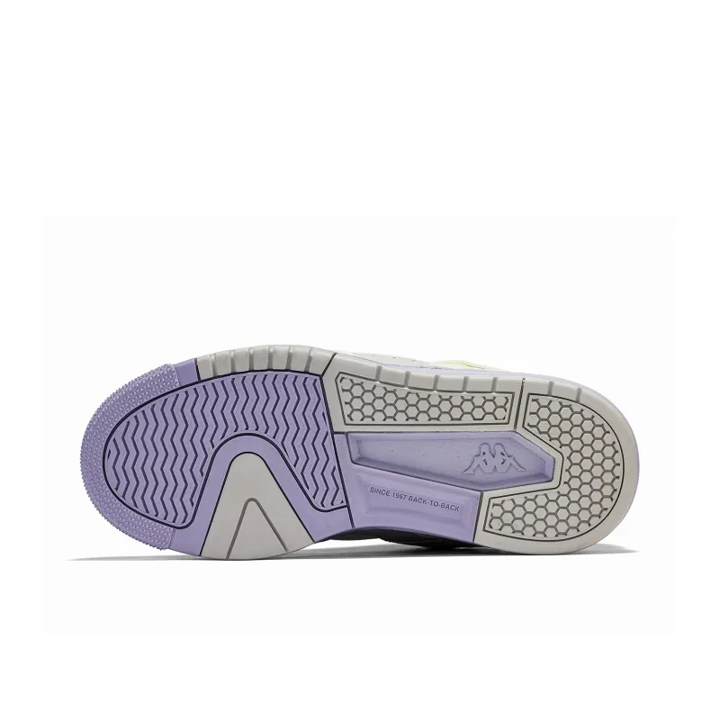Kappa Wear Resistant Slip Resistant Skateboard Shoes Women's Light Gray-5