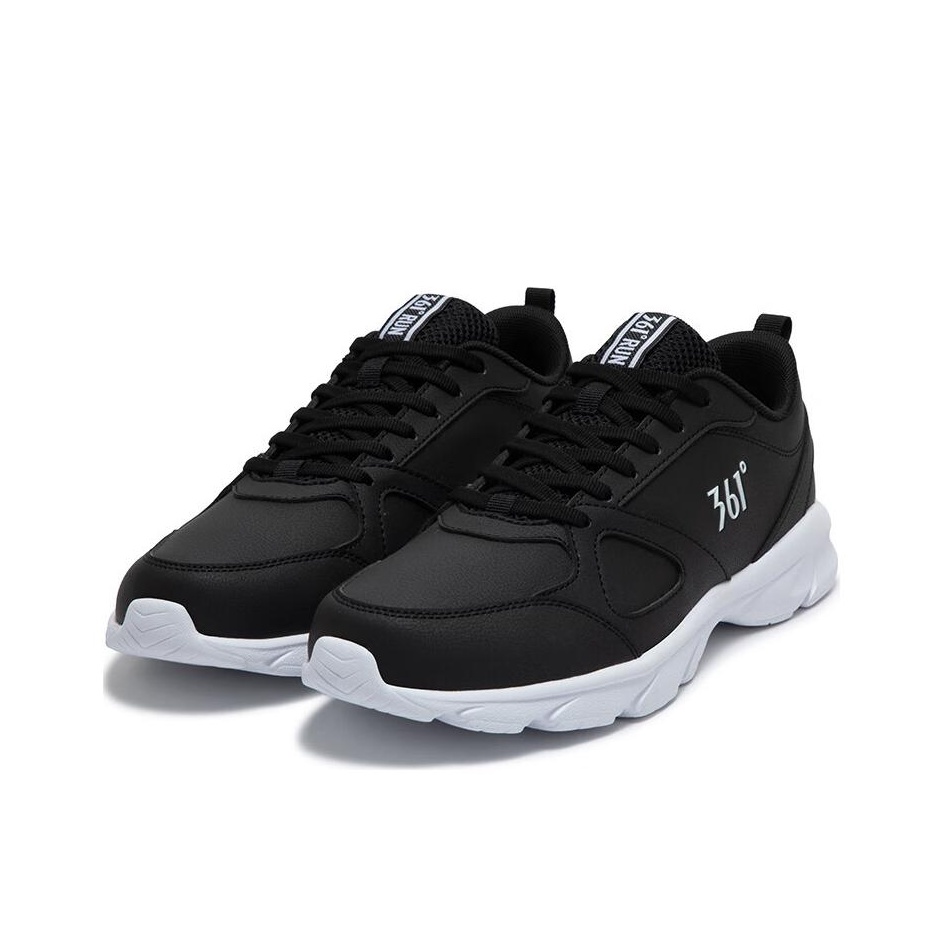 361::スニーカー:EU45[RESALE] 361° Running Shoes Men Low-Top Black White - POIZON