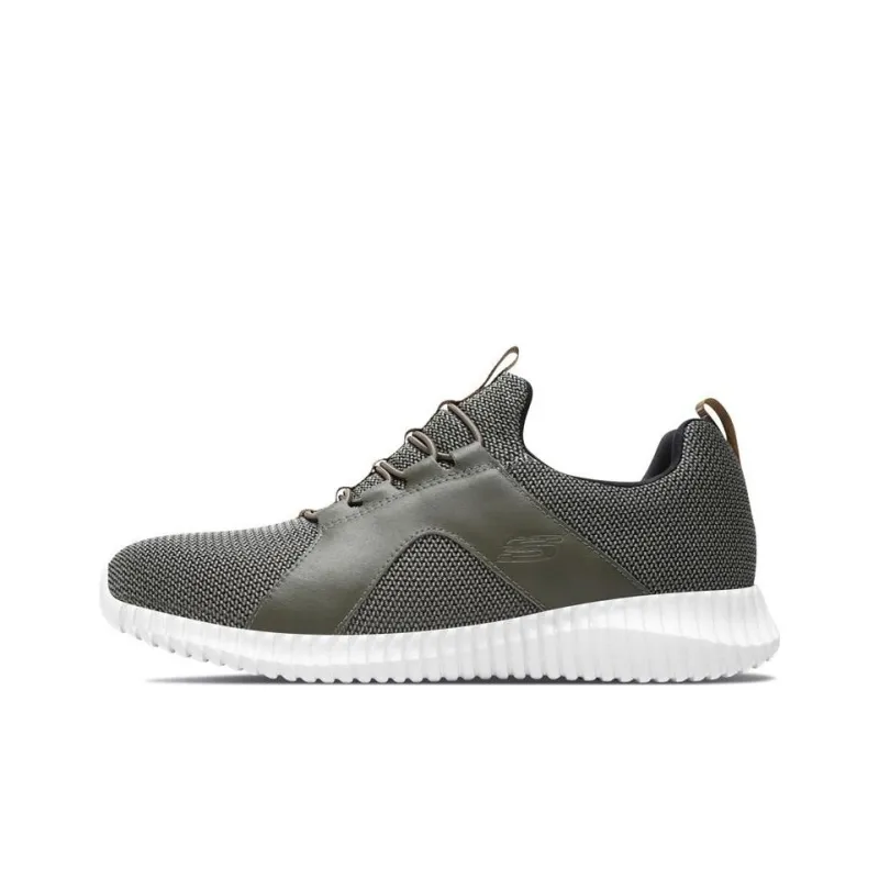 Skechers Elite Fle Anti-Slip Wear-Resistant Low-Top Sports Casual Shoes Olive Green-0
