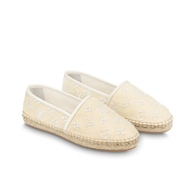 LOUIS VUITTON Starboard Flat Espadrille Shoes 'Baby Yellow' Women's-2