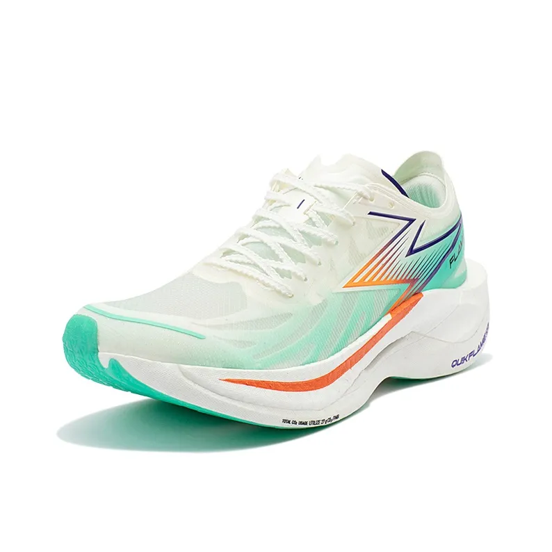 361° Feiran 2 Cushioned Anti-Slip And Wear-Resistant Lightweight Low-Top Running Shoes Unisex White Green-1