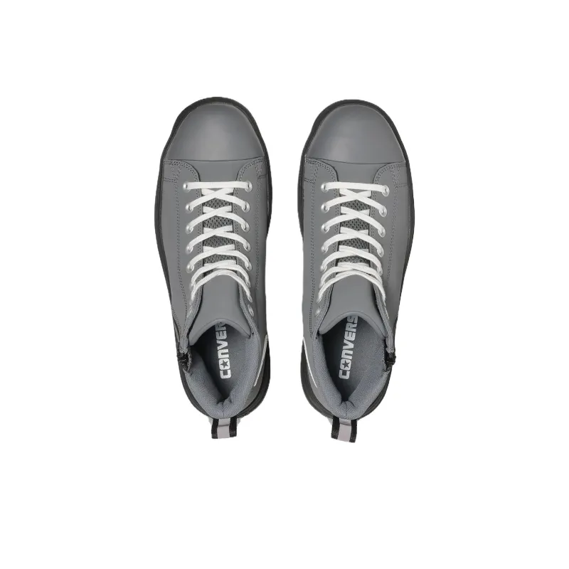Converse All Star Ps Z Hi Slip-Resistant Cushioning High-Top Canvas Shoes Unisex Gray Black Japan Version-3
