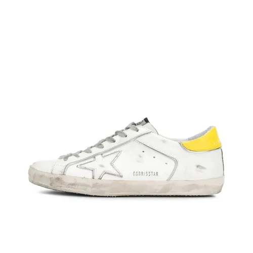 Golden Goose Super-Star Skateboard Shoes Men Low-Top White/Yellow