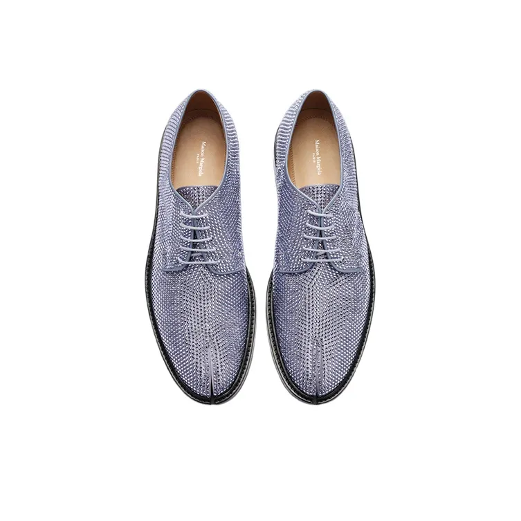 Maison Margiela Tabi Rhinestone-embellished Derby Shoes-3