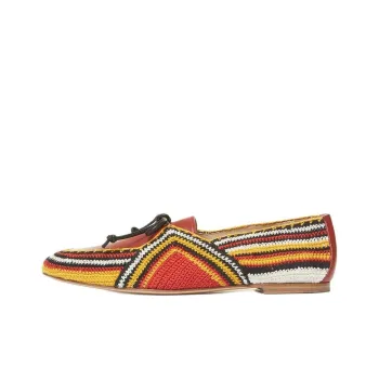 GABRIELA HEARST Rust Multi Loafers Women's Red