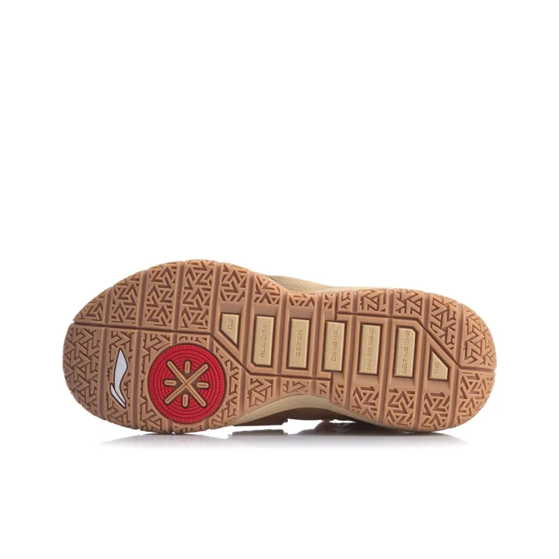 LINING All City 7 Basketball Shoes Men Low Top Brown/Red-4