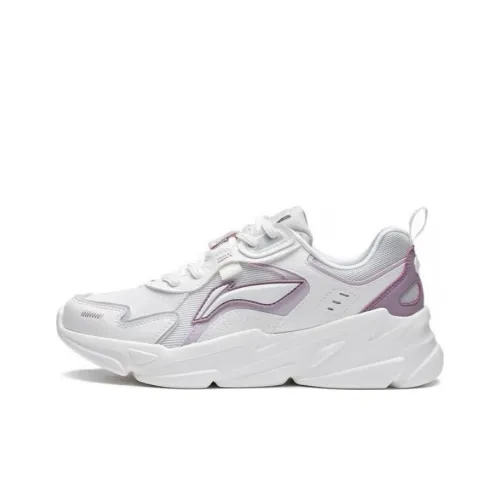 LINING Clouds Casual Shoes Women's Low-Top White/Gray/Purple