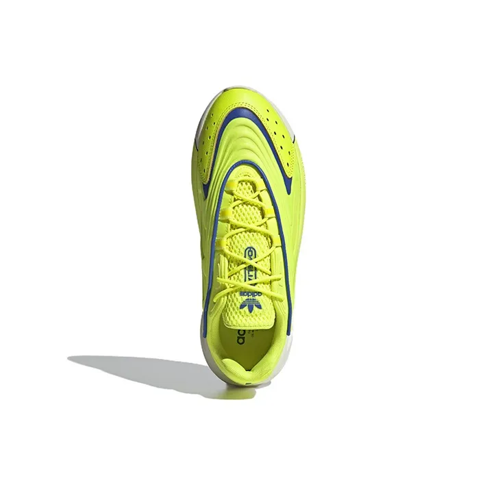 Adidas Originals Ozelia Anti Slip Wear Resistant Low Top Casual Shoes Unisex Yellow Blue-4