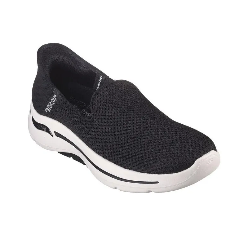 Skechers Go Walk Arch Fit Hands Free Slip-Ins Durable Breathable Low-Top Casual Shoes Women's Black-2