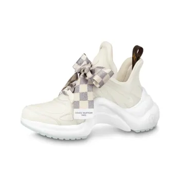 LOUIS VUITTON Archlight 1.0 Sneakers 'Cream White With Plaid Ribbon' Women's