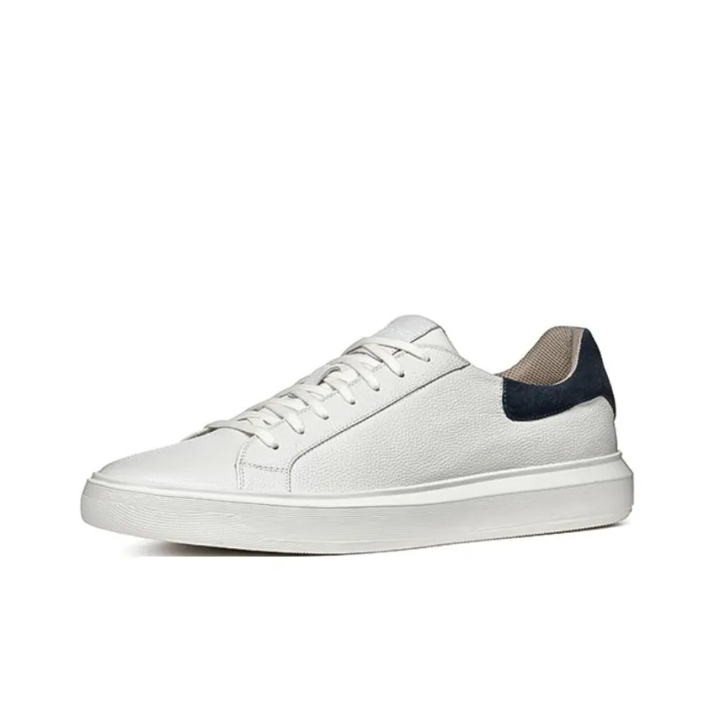 GEOX Slip-Resistant Low-Top Skateboard Shoes Men's White-1