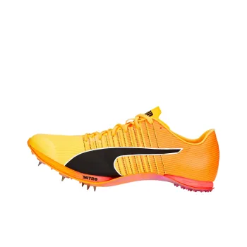 PUMA EvoSPEED Anti Slip Wear Resistant Low Top Sprint Running Shoes Men's Orange Black