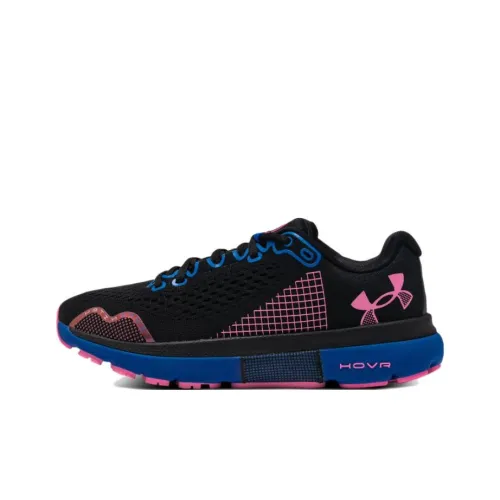 Under Armour HOVR Infinite 4 Running Shoes Men Low-Top Black/Blue/Pink