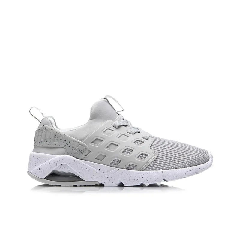 LINING Bubble Casual Shoes Women's Low Top Gray White-1