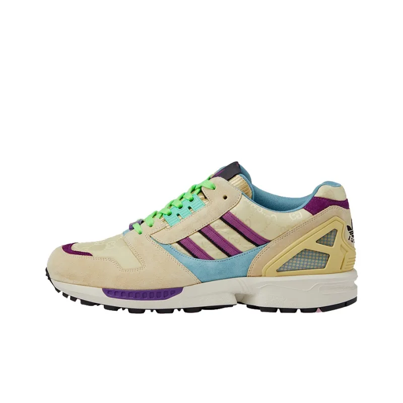 GUCCI X Adidas Originals ZX 8000 GG Monogram Sneakers Beige-0