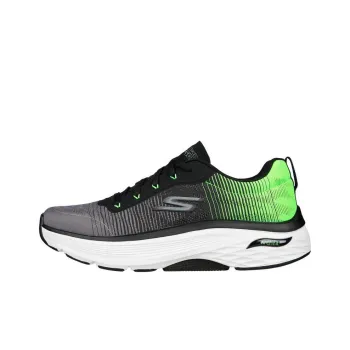 Skechers Max Cushioning Arch Fit- Come Back Anti-Slip And Wear-Resistant Breathable Low-Top Running Shoes Black Green