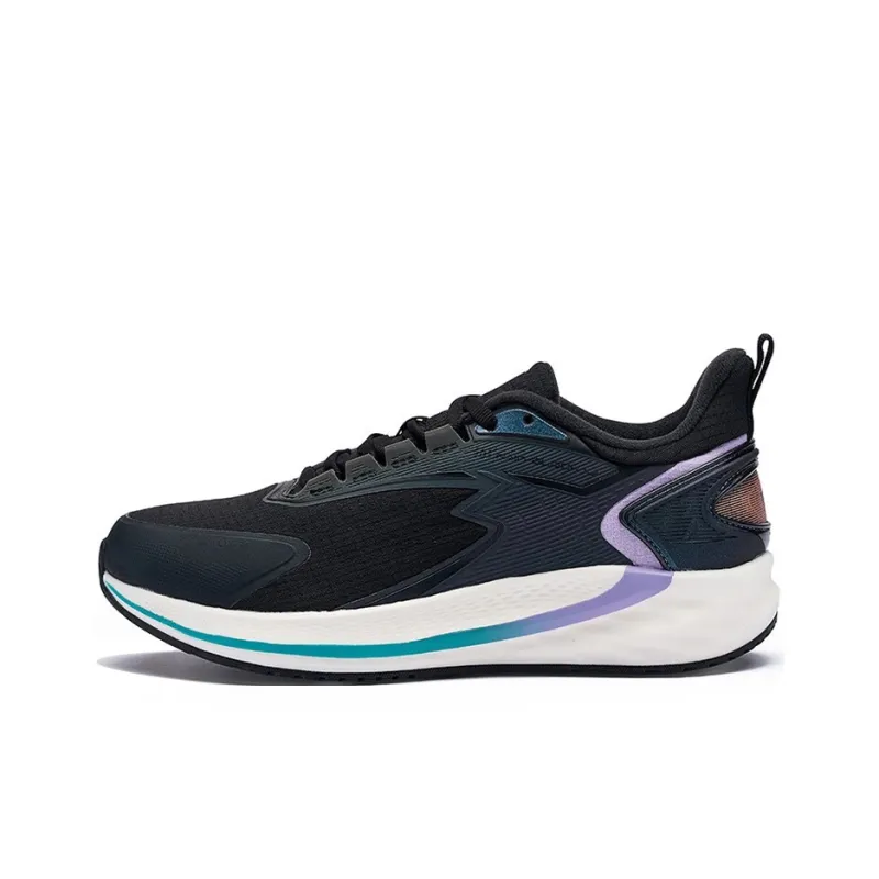 361° Rain Screen Wear-Resistant Slip-Resistant Warm Low-Top Running Shoes Women's Obsidian Black-0
