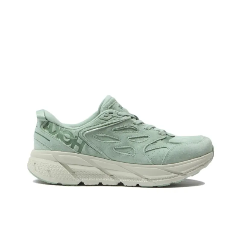 HOKA ONE ONE Clifton L Suede Smoke Green All Gender-1