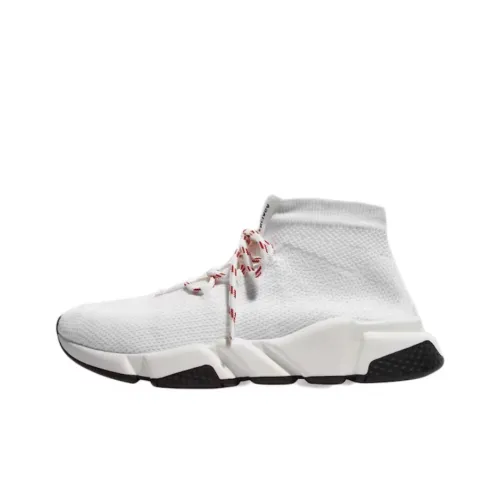 Balenciaga Speed Lace Up White Red Women's