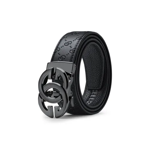 WilliamPOLO Cow Leather Belts Men's Multiple Colors 3.5cm Width