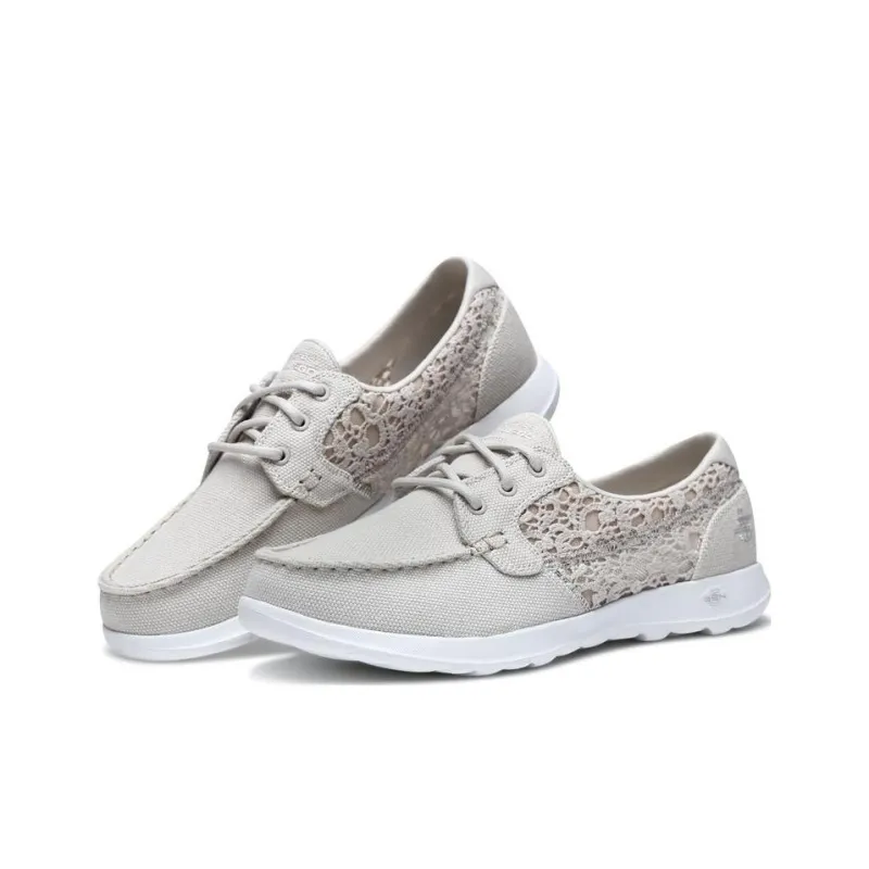 Skechers GO WALK Lite Non-slip Wear-resistant Shock Absorption Low-Top Sports Casual Shoes Women's Natural-2