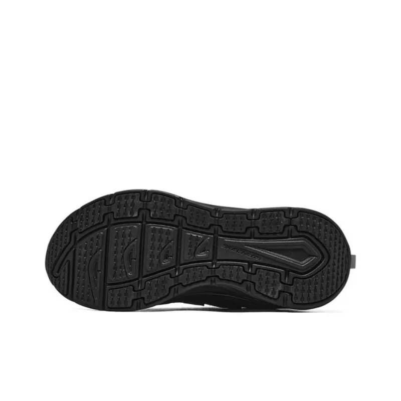 Skechers D'Lux Walker Cushioning, Slip Resistant, And Abrasion Resistant Mid Top Sports Casual Shoes Women's Black-4