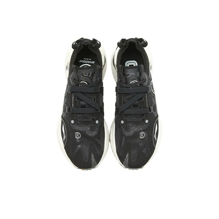 LiNing Jueying CRC Cushioning Anti Slip Wear Resistant Breathable Lightweight Rebound Low Top Running Shoes Men's Black-3