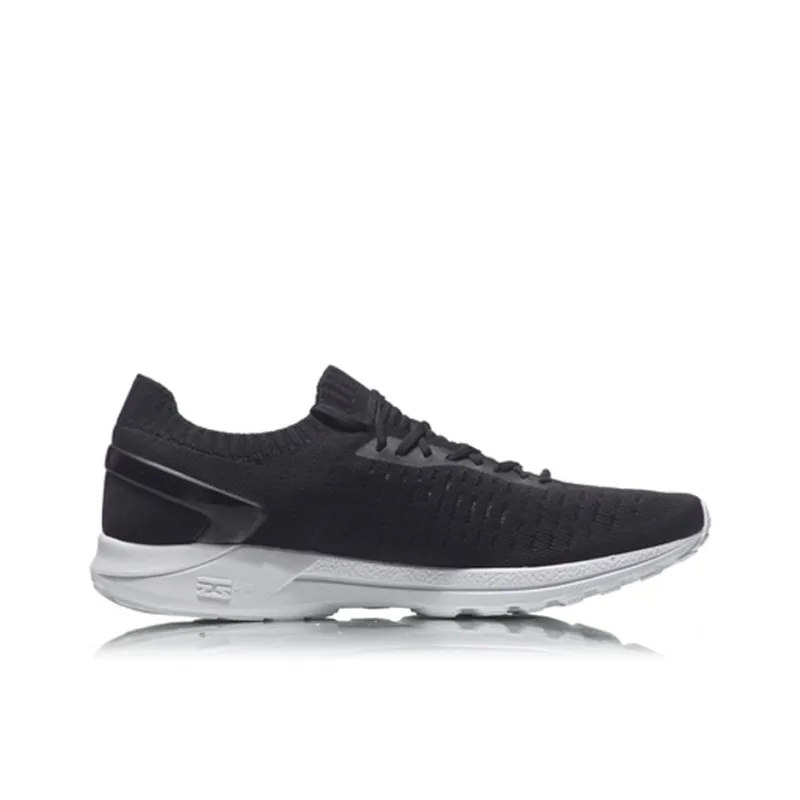 LiNing Qinghong Cushioning Breathable Lightweight Low-Top Running Shoes Unisex Black White-1