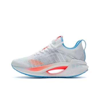 LiNing Jueying Essential Breathable Low Top Running Shoes Women's White Orange Blue