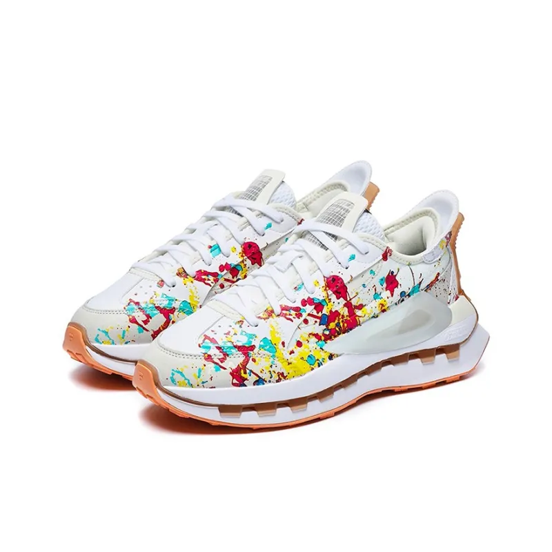 FILA KM Cushioned Anti Slip And Wear Resistant Lightweight Low Top Casual Shoes Women's White-1